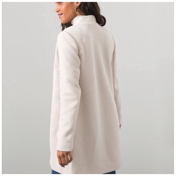 NWT Chevron Textured Knit Boyfriend Blazer - Picture 3 of 7